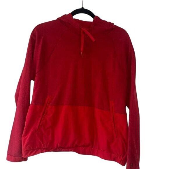 Under Armour Red Hooded Sweatshirt S Loose Fit - Picture 1 of 12